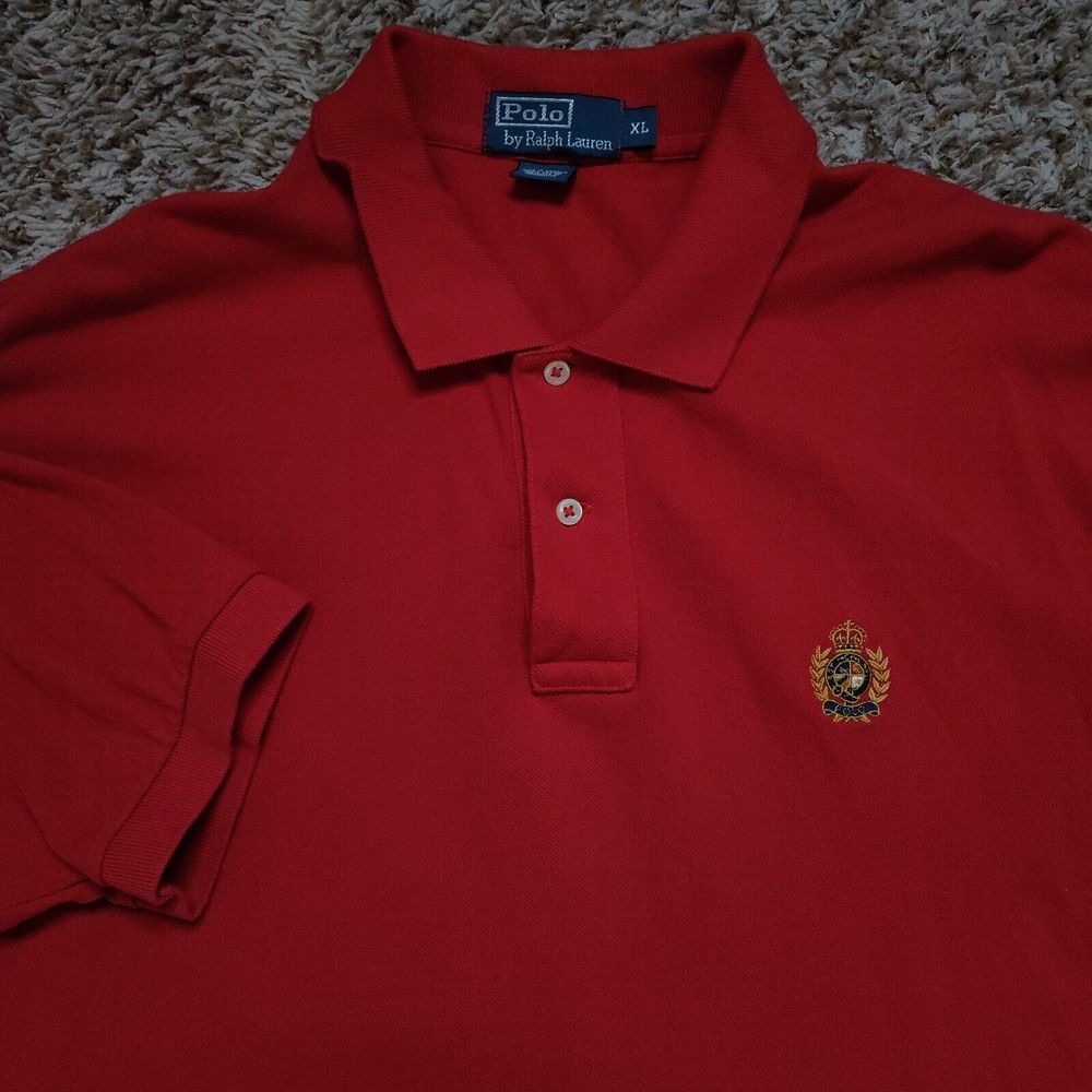Polo Ralph Lauren Red Polo Men Sz XL Short Sleeve Shirt